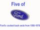MSCC MARCH 4 FIVE FOR FRIDAY: STYLING WITH FORD FROM 1950-70–A FIVE FOR FRIDAY SPECIAL