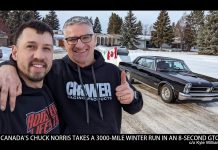 A 3000-MILE ROAD TRIP FROM ALBERTA CANADA TO FLORIDA DRIVING AN 8-SECOND TRACK CAR?? …..IN WINTER??? THAT WOULD BE ‘YES’ FOR DAREDEVIL RICHARD GUIDO AND HIS 1965 GTO