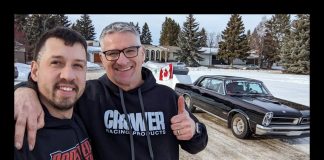 A 3000-MILE ROAD TRIP FROM ALBERTA CANADA TO FLORIDA DRIVING AN 8-SECOND TRACK CAR?? …..IN WINTER??? THAT WOULD BE ‘YES’ FOR DAREDEVIL RICHARD GUIDO AND HIS 1965 GTO