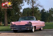 APRIL 2022: GRANDMA’S 1956 LINCOLN PREMIERE CONVERTIBLE: LADY LOUISE–LONG, LOW, LOVELY LAVENDER LINCOLN