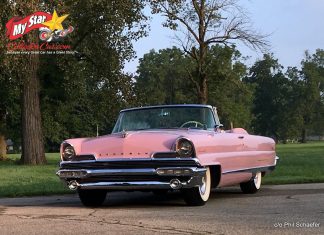 APRIL 2022: GRANDMA’S 1956 LINCOLN PREMIERE CONVERTIBLE: LADY LOUISE–LONG, LOW, LOVELY LAVENDER LINCOLN