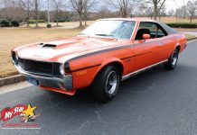 APRIL 2022: A SPORTY 1970 AMC JAVELIN MARK DONOHUE EDITION IS A HUGE HIT WITH ITS FAN/OWNER