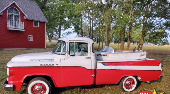 MAY 2022: 1958 DODGE SWEPTSIDE–A BACKGROUND PLAYER IN A PHOTO GETS A LEADING ROLE
