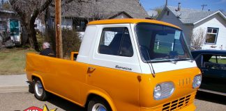 JULY 2022: A 1963 FORD ECONOLINE PICKUP TRUCK IS AN EXCELLENT CONVERSATION PIECE FOR ITS OWNER