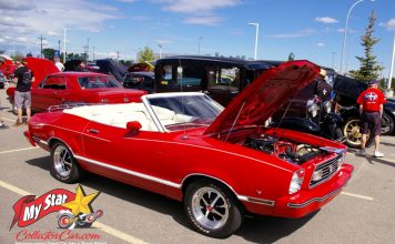 DECEMBER 2022: MYSTARCOLLECTORCAR ENCOUNTERS AN EXTREMELY RARE 1977 MUSTANG GHIA CONVERTIBLE