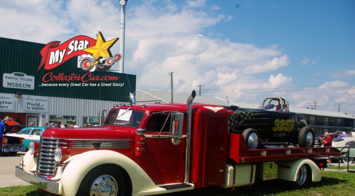 DECEMBER 2022: A CUSTOM 1948 DIAMOND T RAMP TRUCK AND A ’32 FORD BONNEVILLE TRACK CAR ARE A WILD DUO