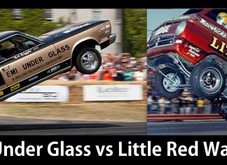 BATTLE OF THE WHEELIE GODS: THE LITTLE RED WAGON VS HEMI UNDER GLASS GRUDGE MATCH