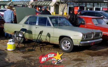 FEBRUARY 2023: A 1968 PLYMOUTH VALIANT NAMED CARL VALIENTE BY ITS OWNER AND HIS YOUNG FAMILY