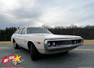 MARCH 2023: ’73 DODGE CORONET WAGON—THE DERBY SHARKS WERE CIRCLING THIS LONG ROOF