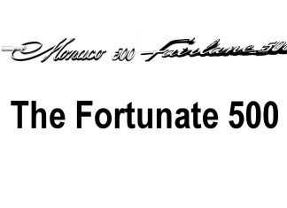 THE FORTUNATE 500: SOME NOTABLE NUMERICAL CAR MODELS FROM THE PAST
