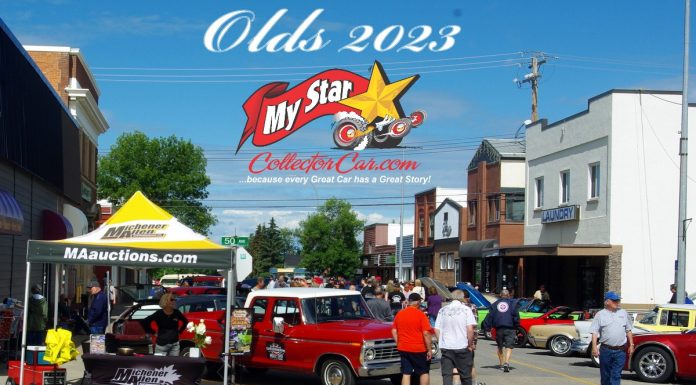 THE MOUNTAIN VIEW PISTONS CAR SHOW IN OLDS WAS FIRING ON ALL CYLINDERS