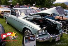 DECEMBER 2023: A 1957 STUDEBAKER SILVER HAWK HAS A FEARLESS ADVENTURER BEHIND THE STEERING WHEEL