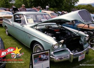 DECEMBER 2023: A 1957 STUDEBAKER SILVER HAWK HAS A FEARLESS ADVENTURER BEHIND THE STEERING WHEEL