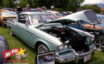 DECEMBER 2023: A 1957 STUDEBAKER SILVER HAWK HAS A FEARLESS ADVENTURER BEHIND THE STEERING WHEEL