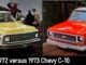 MYSTARCOLLECTORCAR PITS THE 1972 CHEVY C-10 TRUCK AGAINST THE 1973 CHEVY C-10 TRUCK