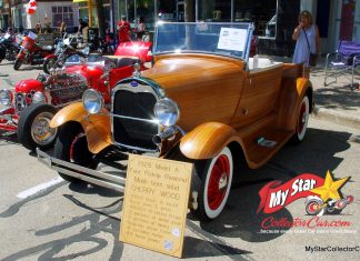 AUGUST 2023: 1928 FORD MODEL A PICKUP ROADSTER—THE ONLY ONE IN THE WORLD MADE OUT OF WOOD