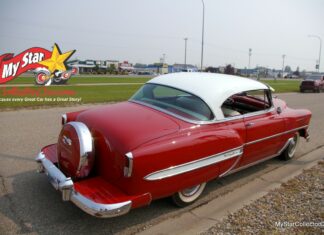 AUGUST 2023: A VERY COOL 1954 CHEVY BEL AIR HAS A LONG HISTORY WITH ITS COLORFUL OWNER