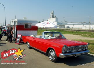 MAY 2024: A 1965 FORD GALAXIE 500 XL CONVERTIBLE TOWING A 1965 ESTA VILLA HOLIDAY TRAILER IS AN EXCELLENT MYSTARCOLLECTORCAR STORY