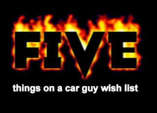 MYSTAR SEPTEMBER 1 FIVE FOR FRIDAY: MYSTARCOLLECTORCAR REVEALS THE TOP FIVE DREAMS ON A CAR GUY’S WISH LIST