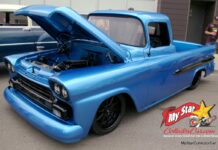 JULY 2024: A BEASTLY 1959 CHEVY FLEETSIDE RESTO MOD PICKUP HAS 970 LS HORSES CORRALED UNDER ITS HOOD