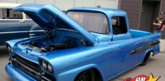 JULY 2024: A BEASTLY 1959 CHEVY FLEETSIDE RESTO MOD PICKUP HAS 970 LS HORSES CORRALED UNDER ITS HOOD