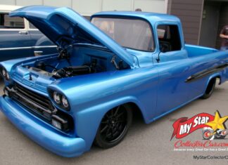 JULY 2024: A BEASTLY 1959 CHEVY FLEETSIDE RESTO MOD PICKUP HAS 970 LS HORSES CORRALED UNDER ITS HOOD