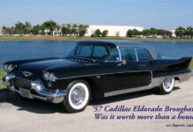 HIT THE MOTHERLODE WITH THE NEW-FOR-1957 CADILLAC ELDORADO BROUGHAM