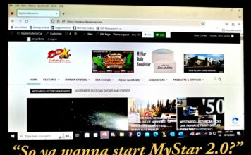 NOVEMBER 3 MYSTAR FIVE FOR FRIDAY: FIVE WAYS TO START UP MYSTARCOLLECTORCAR 2.0