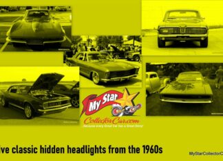 MSCC NOVEMBER 10 FIVE FOR FRIDAY MYSTARCOLLECTORCAR PICKS FIVE OF THE COOLEST HIDEAWAY HEADLIGHT CARS FROM THE SIXTIES
