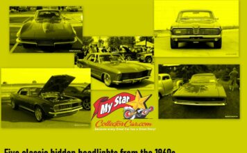 MSCC NOVEMBER 10 FIVE FOR FRIDAY MYSTARCOLLECTORCAR PICKS FIVE OF THE COOLEST HIDEAWAY HEADLIGHT CARS FROM THE SIXTIES