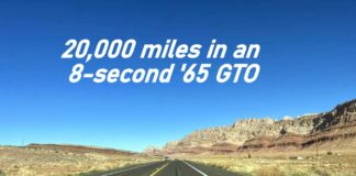 RICH GUIDO: THE CANADIAN CHUCK NORRIS AND HIS BEASTLY 1965 GTO LOG OVER 20,000 MILES ON THE DRIVE AND DRAG CIRCUIT THIS YEAR