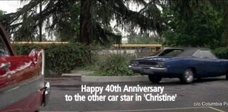 HAPPY 4OTH ANNIVERSARY TO THE OTHER CAR STAR IN ‘CHRISTINE’