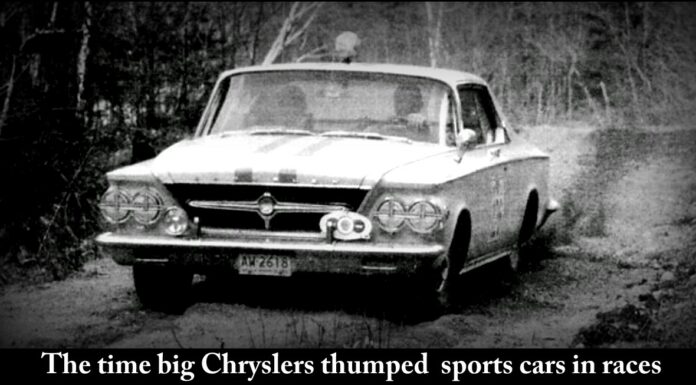 STRANGE BUT TRUE…THE CHRYSLER 300 WAS AN SCCA RALLY CHAMP IN 1963 AND ‘64