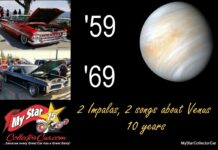 MYSTARCOLLECTORCAR CONNECTS THE GODDESS OF LOVE WITH THE 1959 AND 1969 IMPALA