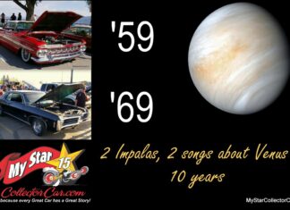 MYSTARCOLLECTORCAR CONNECTS THE GODDESS OF LOVE WITH THE 1959 AND 1969 IMPALA