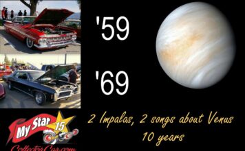 MYSTARCOLLECTORCAR CONNECTS THE GODDESS OF LOVE WITH THE 1959 AND 1969 IMPALA