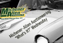 MICHENER-ALLEN AUCTIONEERING MAY 8 “WHAT’S IT?” WEDNESDAY