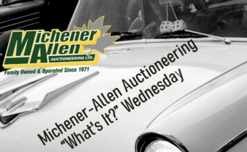 MICHENER-ALLEN AUCTIONEERING MAY 8 “WHAT’S IT?” WEDNESDAY