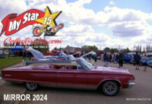 MYSTARCOLLECTORCAR REFLECTS ON THE MIRROR CAR SHOW