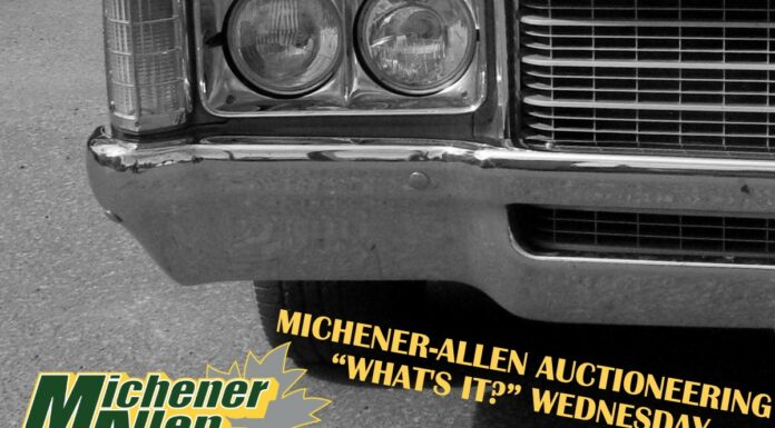 MICHENER-ALLEN AUCTIONEERING “WHAT’S IT?” WEDNESDAY