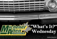 MICHENER-ALLEN AUCTIONEERING JUNE 5 “WHAT’S IT?” WEDNESDAY