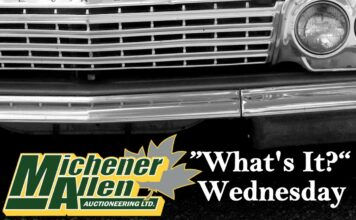 MICHENER-ALLEN AUCTIONEERING JUNE 5 “WHAT’S IT?” WEDNESDAY