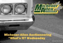 MICHENER-ALLEN AUCTIONEERING JULY 31 “WHAT’S IT?” WEDNESDAY