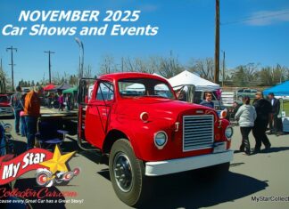 MYSTARCOLLECTORCAR NOVEMBER 2025 CAR SHOWS AND EVENTS