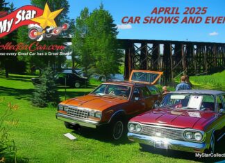 MYSTARCOLLECTORCAR APRIL 2025 CAR SHOWS AND EVENTS