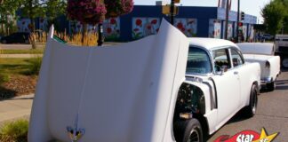 MAY 2025: A 1955 CHEVY 210 IS A RESTO MOD WITH A VERY UNUSUAL CUSTOM TRI-FIVE TRAILER