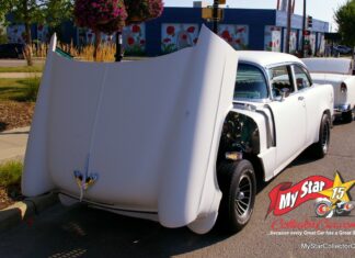 MAY 2025: A 1955 CHEVY 210 IS A RESTO MOD WITH A VERY UNUSUAL CUSTOM TRI-FIVE TRAILER