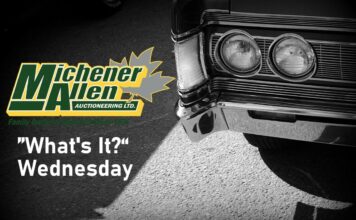 MICHENER-ALLEN AUCTIONEERING AUGUST 28 “WHAT’S IT?” WEDNESDAY