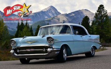 OCTOBER 2024: A 1957 CHEVY BEL AIR 4-DOOR HARDTOP RESTO MOD IS A 21ST CENTURY ROAD WARRIOR