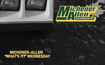 MICHENER-ALLEN AUCTIONEERING OCTOBER 2 “WHAT’S IT?” WEDNESDAY